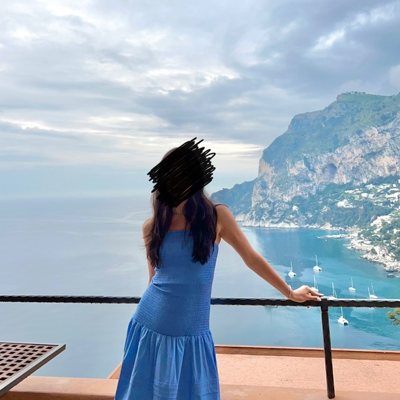 SAYLOR Tiffani Smocked Cut Out Back Midi Dress - Picture 4 of 4